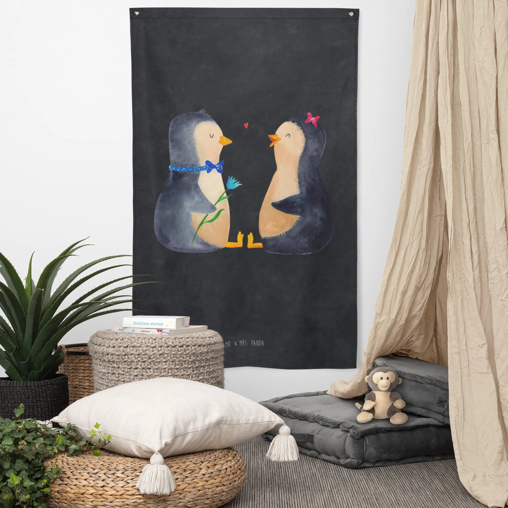 Tapestry Penguin pair Wandbild, Kinderzimmer, Wand Deko, Dekoration, Boho, Wanddeko, Wandbehang, Kinderzimmer Wand, Kinderzimmer Wanddeko, Schmuck-Wandbehang, Textil-Kunst, Kinderzimmer Deko, Tapestry, Tapisserie, Wandtuch, Wandteppich, Pinguin, Pinguine, Hochzeitstag, Hochzeit, Liebesbeweis, Liebe, Verlobung, Jahrestag, große Liebe, Hochzeitsgeschenk, Liebesgeschenk, Traumpaar, Liebespaar