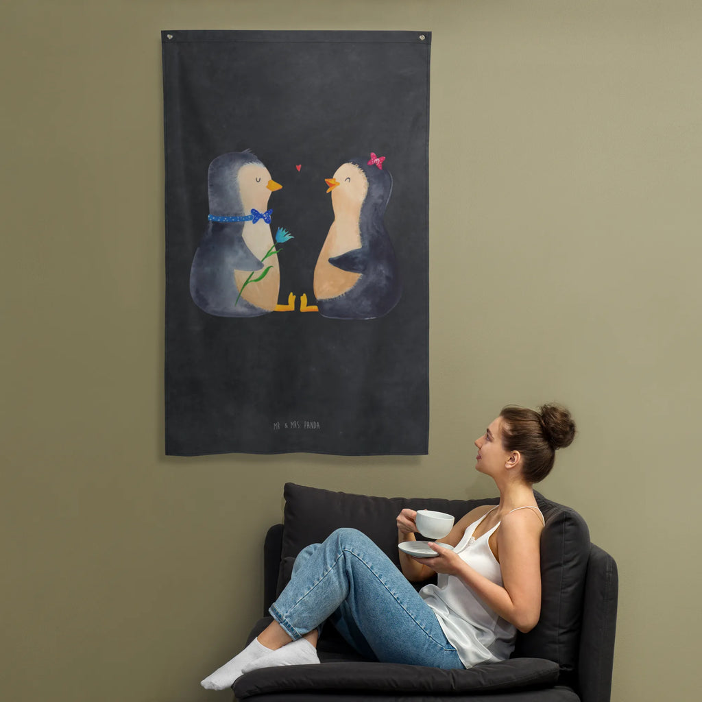 Tapestry Penguin pair Wandbild, Kinderzimmer, Wand Deko, Dekoration, Boho, Wanddeko, Wandbehang, Kinderzimmer Wand, Kinderzimmer Wanddeko, Schmuck-Wandbehang, Textil-Kunst, Kinderzimmer Deko, Tapestry, Tapisserie, Wandtuch, Wandteppich, Pinguin, Pinguine, Hochzeitstag, Hochzeit, Liebesbeweis, Liebe, Verlobung, Jahrestag, große Liebe, Hochzeitsgeschenk, Liebesgeschenk, Traumpaar, Liebespaar