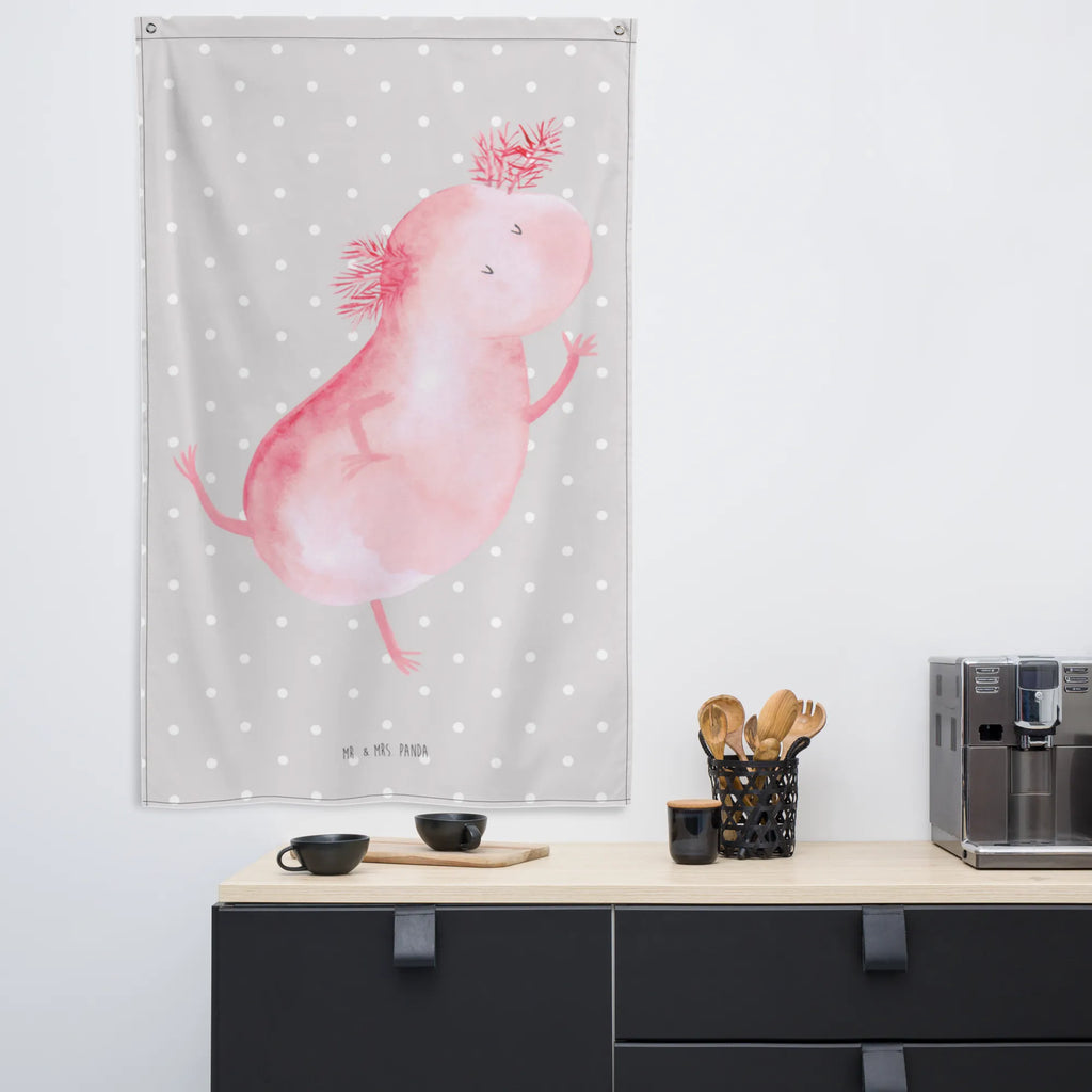 Wandteppich Axolotl tanzt Kinderzimmer Deko, Schmuck-Wandbehang, Kinderzimmer Wanddeko, Textil-Kunst, Tapestry, Wandbehang, Wandbild, Boho, Wandteppich, Tapisserie, Wand Deko, Wandtuch, Kinderzimmer Wand, Axolotl, Molch, Beste Freundin, Dachschaden, Axolot, Lurche, Lurch, Schwanzlurch, Freundin, Sterne, Verrückt