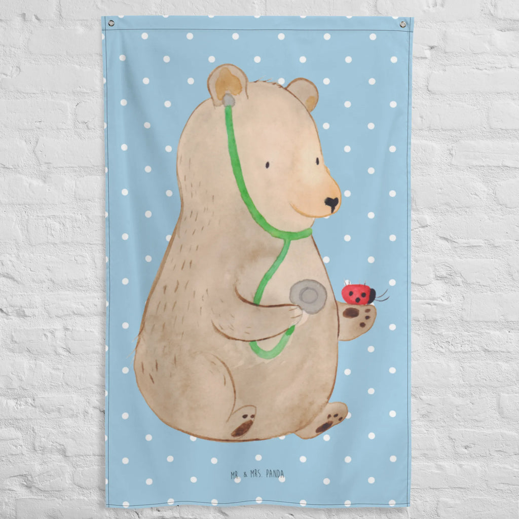 Wandteppich Bär Arzt Tapisserie, Wandteppich, Tapestry, Wandbehang, Wandbild, Kinderzimmer Wand, Kinderzimmer Deko, Textil-Kunst, Wand Deko, Wandtuch, Kinderzimmer Wanddeko, Boho, Schmuck-Wandbehang, Teddy, Bär, Teddybär, Arzt, Professor, Ärztin, Professorin, Doktorin, Doktor