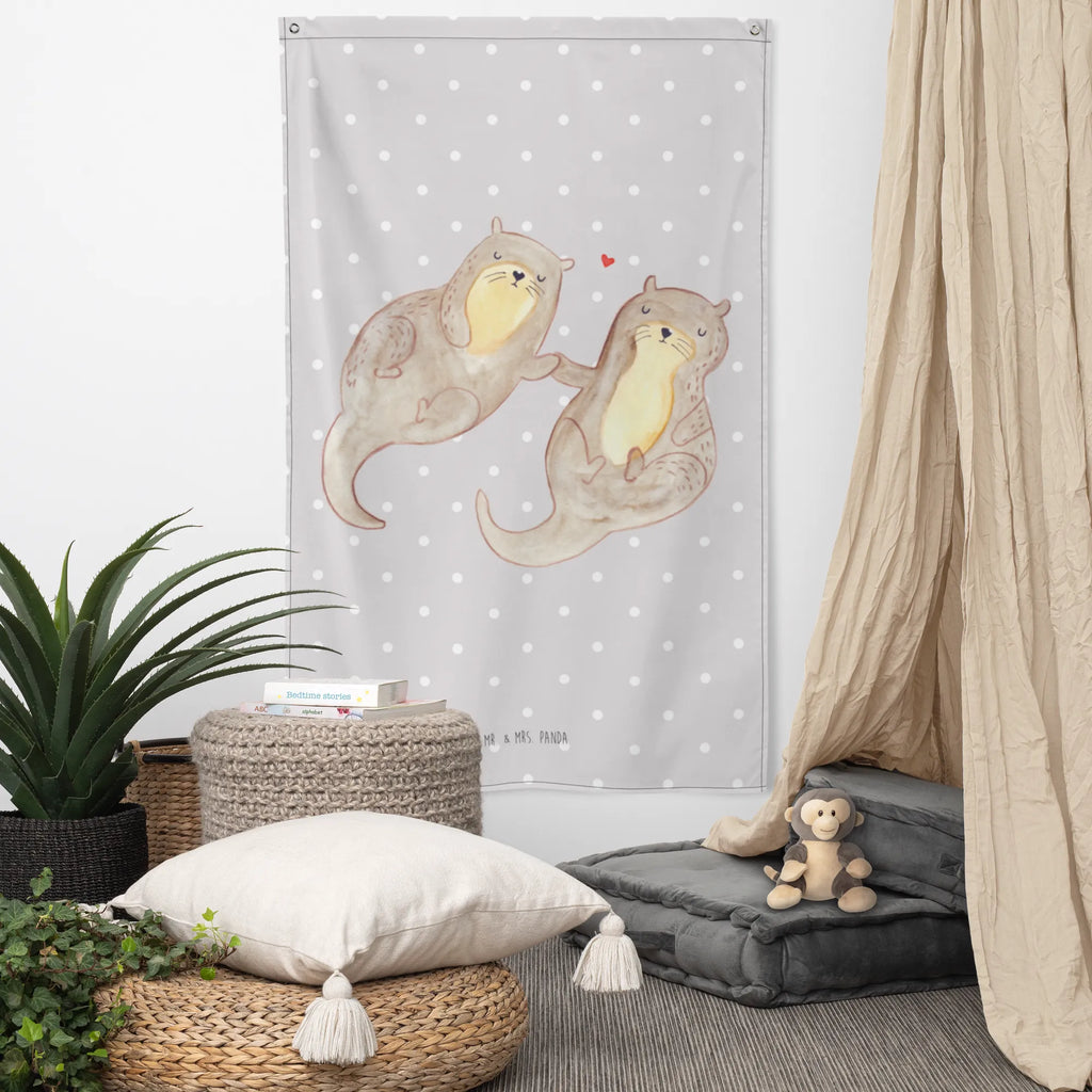 Wandteppich Otter händchenhaltend Boho, Kinderzimmer, Tapestry, Kinderzimmer Wand, Wand Deko, Wanddeko, Kinderzimmer Deko, Wandbild, Wandbehang, Dekoration, Wandtuch, Kinderzimmer Wanddeko, Wandteppich, Tapisserie, Schmuck-Wandbehang, Textil-Kunst, Otter, Fischotter, Seeotter, Otter Seeotter See Otter