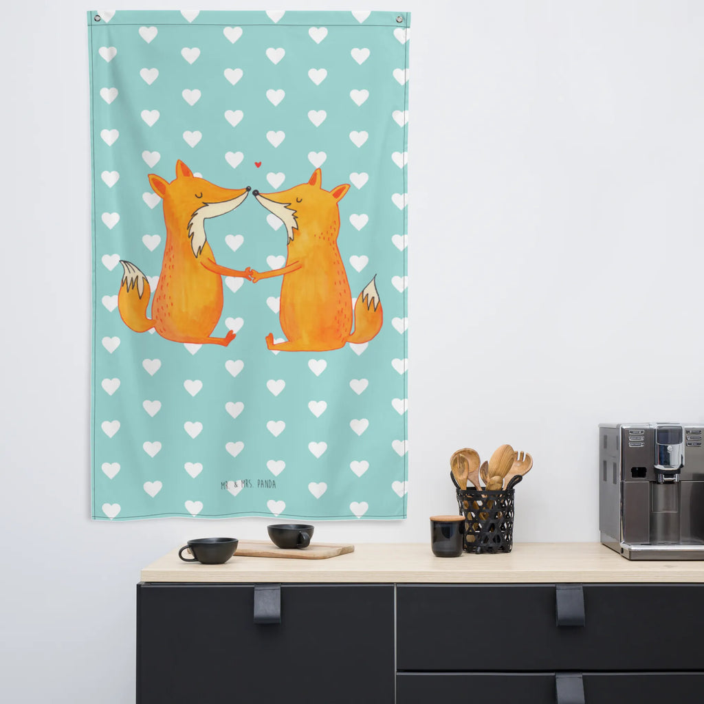 Tapestry foxes Love Tapestry, Boho, Decoration, Wall hanging, fox, foxes, forest wildlife, clever as a fox, animal lover, partner, couple, husband, wife, girlfriend, love, fiancée, boyfriend, marriage, proof of love, lovers