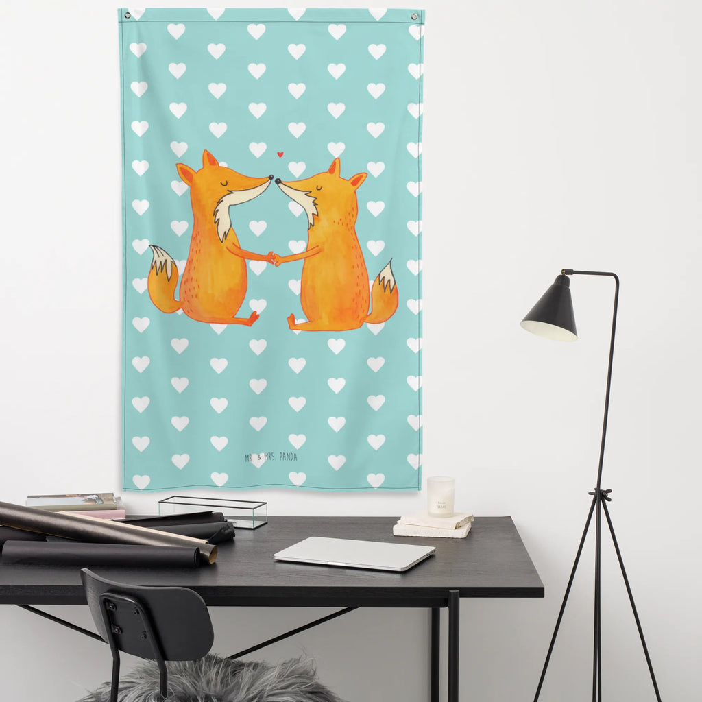 Tapestry foxes Love Tapestry, Boho, Decoration, Wall hanging, fox, foxes, forest wildlife, clever as a fox, animal lover, partner, couple, husband, wife, girlfriend, love, fiancée, boyfriend, marriage, proof of love, lovers