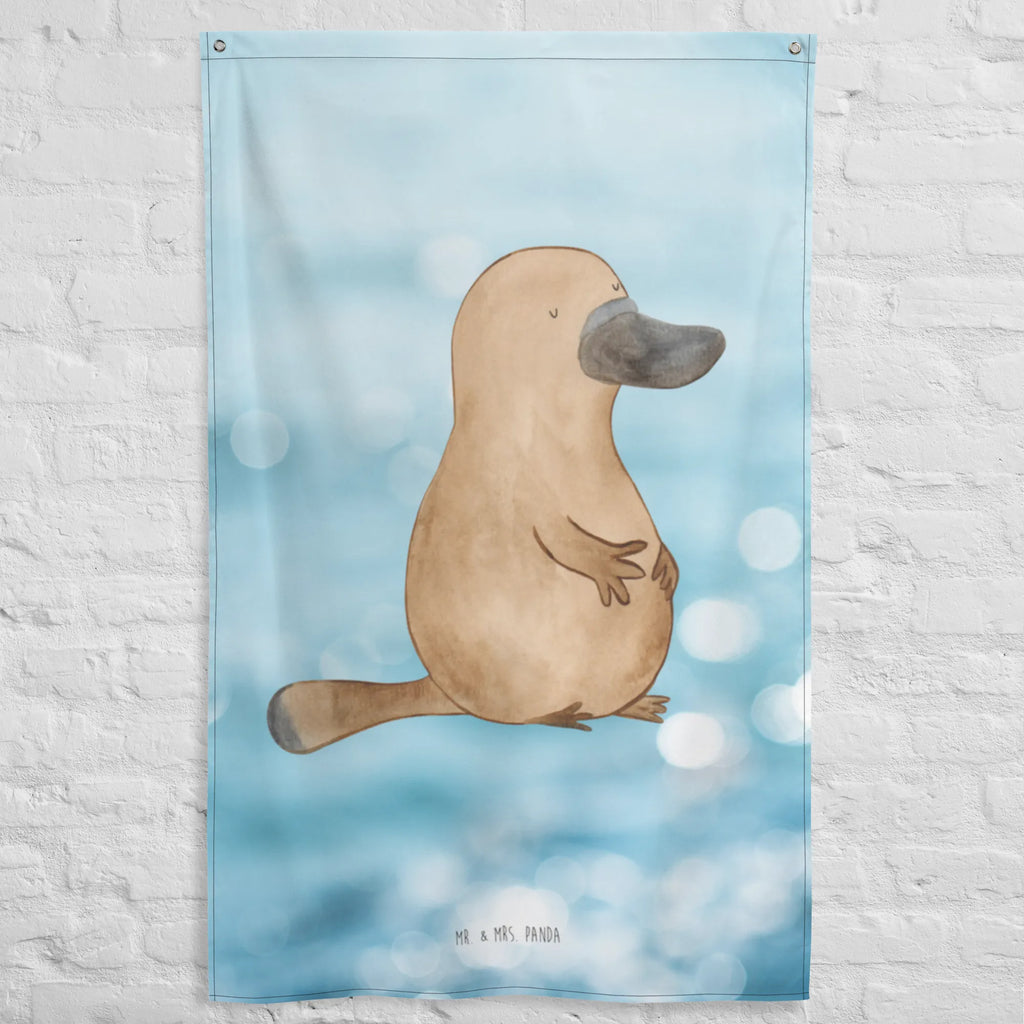 Wandteppich Schnabeltier mutig Tapisserie, Tapestry, Schmuck-Wandbehang, Kinderzimmer Deko, Wandbild, Kinderzimmer Wand, Wandbehang, Wandtuch, Wand Deko, Wandteppich, Kinderzimmer Wanddeko, Boho, Textil-Kunst, Meer, Urlaub, Meerestiere, Motivation, Training, Neustart, Mut, Weltreise, Neuanfang, mutig, Lebensweisheit, Büro, Arbeit, Raodtrip, Schnabeltier, Schnabeltiere