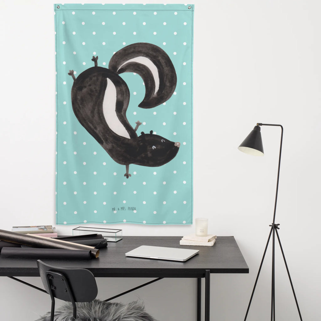 Tapestry skunk handstand Tapestry, Boho, Wall hanging, Decoration, Skunk, playground, playful, skunk, child, wild animal, stink, predator