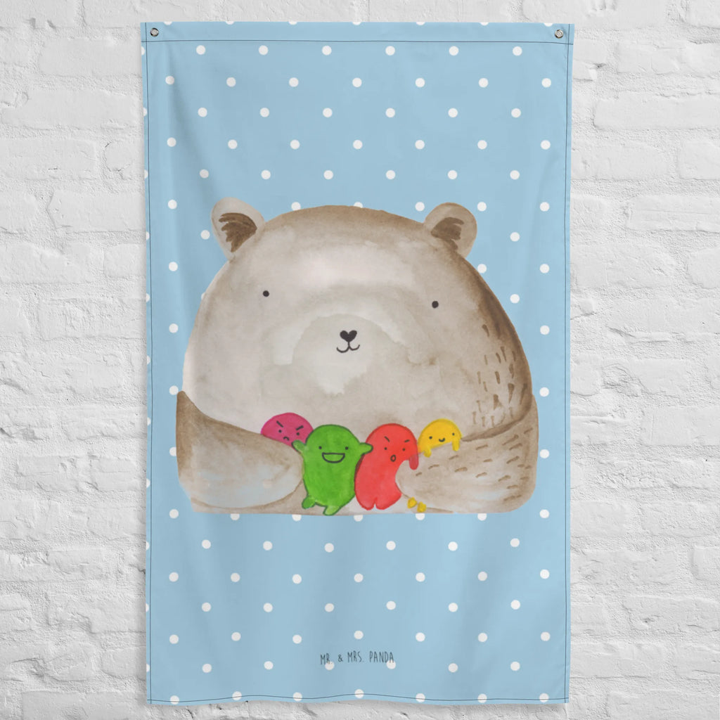 Wandteppich Bär Gefühl Kinderzimmer, Wandtuch, Textil-Kunst, Wandteppich, Wandbehang, Wand Deko, Dekoration, Schmuck-Wandbehang, Kinderzimmer Wand, Tapestry, Kinderzimmer Wanddeko, Tapisserie, Boho, Wanddeko, Wandbild, Kinderzimmer Deko, Bär, Teddy, Teddybär, Verrückt, Wahnsinn, Durchgedreht