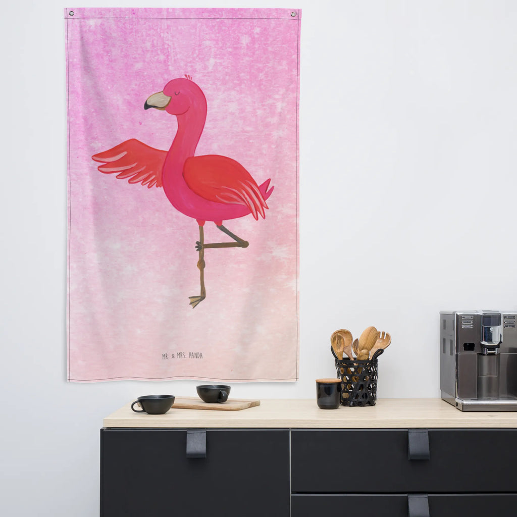 Tapestry flamingo yoga Decoration, Tapestry, Wall hanging, Boho, Flamingo, pink, pink bird, bird of paradise, red, flamingo decoration, gift pink, gifts, gift idea, children, adults, girls, flamingo fans, summer, vacation, sea, unusual gifts in pink, pink gifts, girls gifts, small gifts, Caribbean feeling, funny sayings, agitation, deep relaxation, relaxation, yoga exercise, anger, bird, namaste, mindfulness, yoga