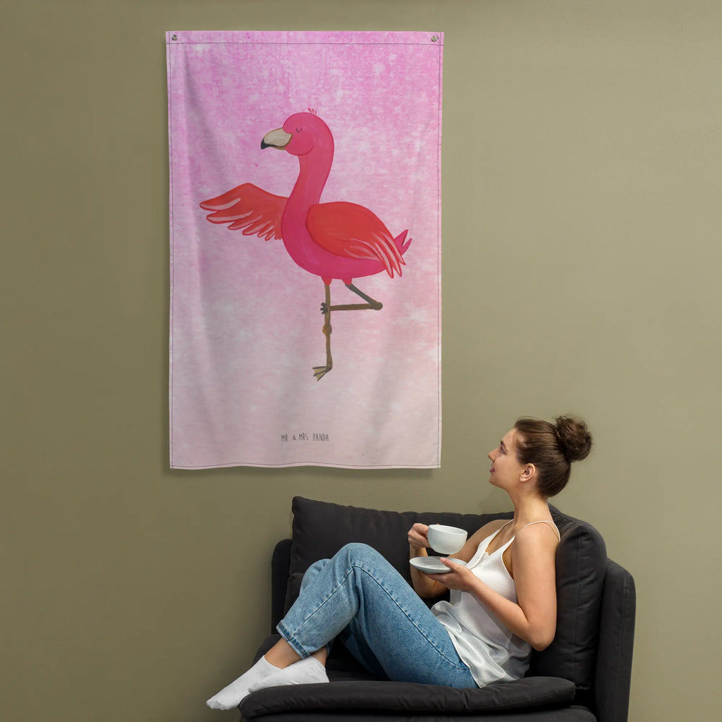 Tapestry flamingo yoga Decoration, Tapestry, Wall hanging, Boho, Flamingo, pink, pink bird, bird of paradise, red, flamingo decoration, gift pink, gifts, gift idea, children, adults, girls, flamingo fans, summer, vacation, sea, unusual gifts in pink, pink gifts, girls gifts, small gifts, Caribbean feeling, funny sayings, agitation, deep relaxation, relaxation, yoga exercise, anger, bird, namaste, mindfulness, yoga