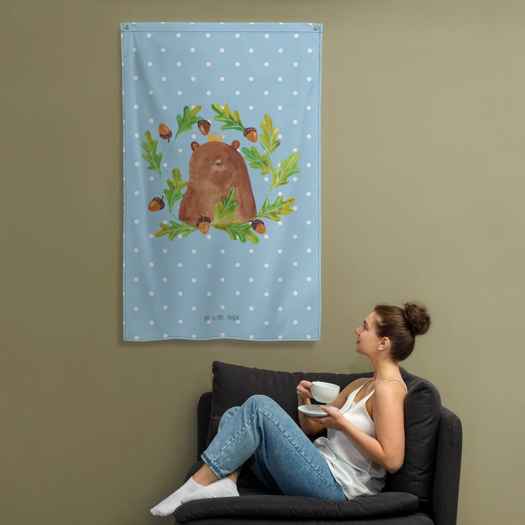 Wandteppich Bär König Wandteppich, Textil-Kunst, Wandbehang, Kinderzimmer Wand, Tapisserie, Boho, Kinderzimmer Wanddeko, Tapestry, Kinderzimmer Deko, Wandbild, Wandtuch, Schmuck-Wandbehang, Wand Deko, Teddy, Bär, Teddybär, Vatertag, Papi, Bester Vater, Dad, Papa, Vater, Papa Bär, Bester Papa, Weltbester Papa, Daddy