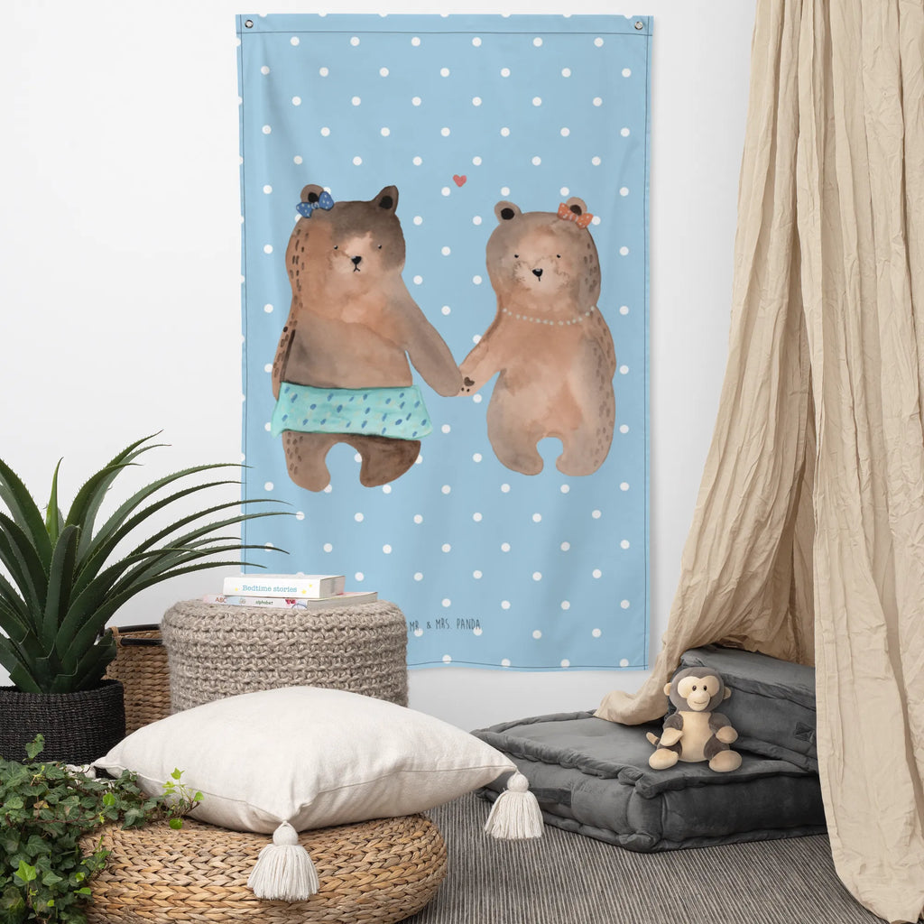 Arrasy Niedźwiedź przyjaciółka Schmuck-Wandbehang, Wandteppich, Wand Deko, Wandbehang, Tapisserie, Boho, Textil-Kunst, Kinderzimmer Wanddeko, Kinderzimmer Deko, Wandbild, Tapestry, Wandtuch, Kinderzimmer Wand, Teddy, Bär, Teddybär, Bär Freundin Beste Freund Liebe Liebesbeweis Verliebt Kumpel Kumpeliene