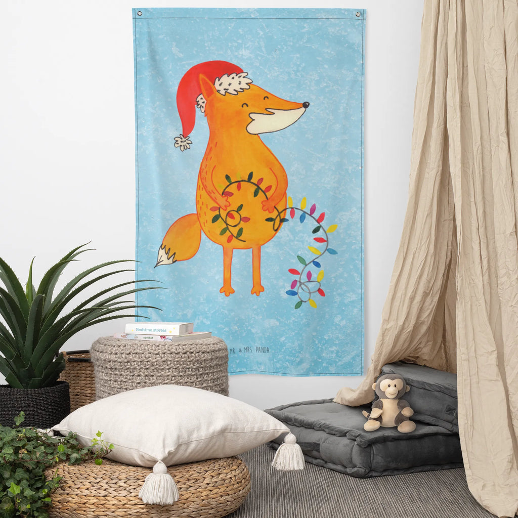 Wandteppich Fuchs Weihnachten Schmuck-Wandbehang, Kinderzimmer Wand, Wandtuch, Boho, Tapestry, Wandteppich, Wandbehang, Kinderzimmer Deko, Wandbild, Kinderzimmer Wanddeko, Textil-Kunst, Wand Deko, Tapisserie, Weihnachten, Winter, Weihnachtsdeko, Nikolaus, Advent, Heiligabend, Wintermotiv, Geschenk Weihnachten, Füchse, Weihnachtszeit, Spruch schön, Fuchs, Weihnachtsmann