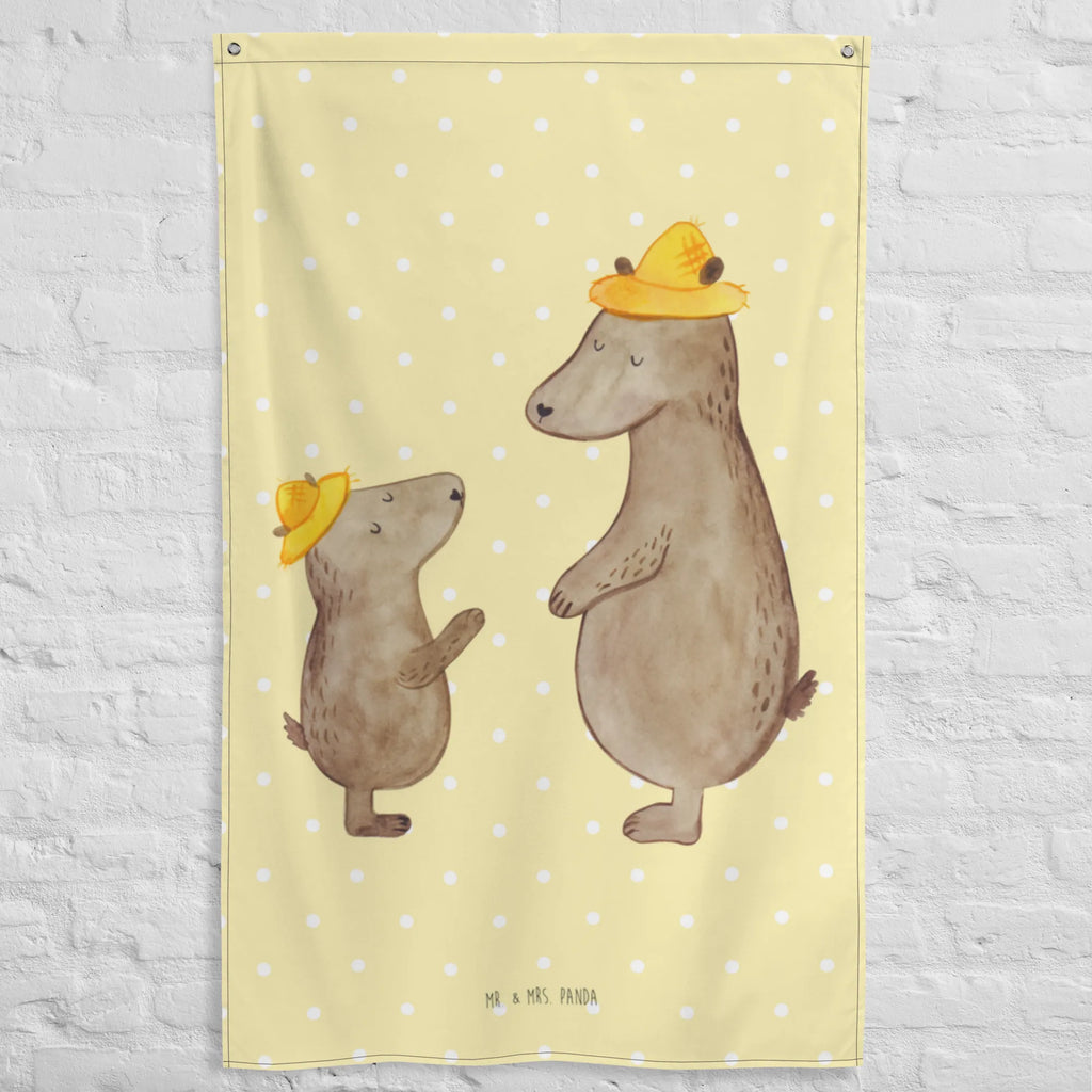 Wandteppich Bären mit Hut Wandbild, Boho, Wand Deko, Tapisserie, Kinderzimmer Deko, Schmuck-Wandbehang, Wandteppich, Wandbehang, Wandtuch, Textil-Kunst, Kinderzimmer Wand, Kinderzimmer Wanddeko, Tapestry, Oma, Opa, Muttertag, Familie, Schwester, Bruder, Vatertag, Mama, Papa, Papi, Family, Kinder, Vorbild, Bär, Lieblingsmensch, Vater, Sohn, Vater-Sohn, Paps, Kind, Daddy, Dad, Söhne, Bären