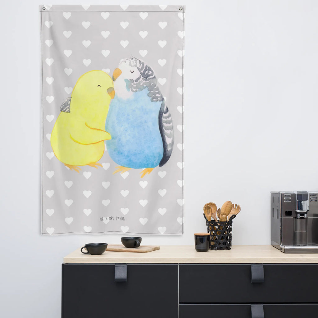 Wandteppich Wellensittich Liebe Textil-Kunst, Kinderzimmer Deko, Kinderzimmer, Dekoration, Wanddeko, Kinderzimmer Wand, Kinderzimmer Wanddeko, Tapisserie, Wand Deko, Wandbehang, Boho, Wandteppich, Schmuck-Wandbehang, Tapestry, Wandtuch, Wandbild, Liebe, Partner, Freund, Freundin, Ehemann, Ehefrau, Heiraten, Verlobung, Heiratsantrag, Liebesgeschenk, Jahrestag, Hocheitstag, Kuscheln, Vertrauen, Wellensittich, Vögel, Nähe