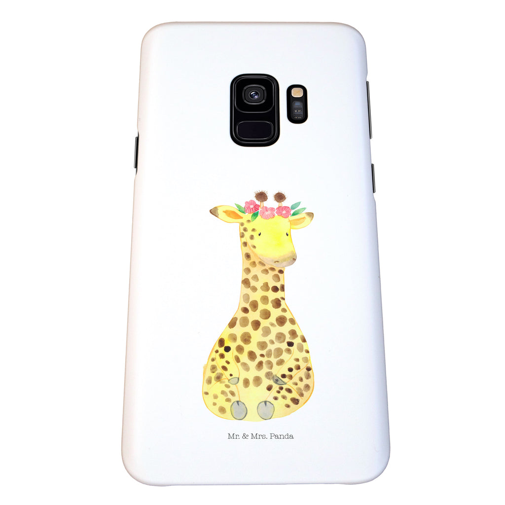 Handyhülle Giraffe Blumenkranz Samsung Galaxy S9, Handyhülle, Smartphone Hülle, Handy Case, Handycover, Hülle, Afrika, Wildtiere, Giraffe, Blumenkranz, Abenteurer, Selbstliebe, Freundin
