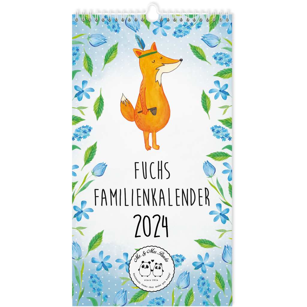 Familienkalender 2024 Fuchs Collection Familienplaner, Kalender, Jahreskalender, Terminplaner, Kalender mit Feiertagen, Fuchs