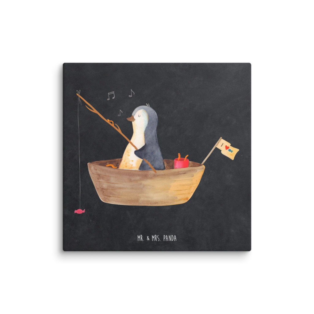 Leinwand Bild Pinguin Angelboot Kunstdruck, Leinwand, Pinguin, Pinguine, Boot, Angeln, Scheidung, Angelboot, Genießen, Leben, Geschenkidee Liebeskummer, Neuanfang, Neustart, Motivation, Trennung, Lebenslust