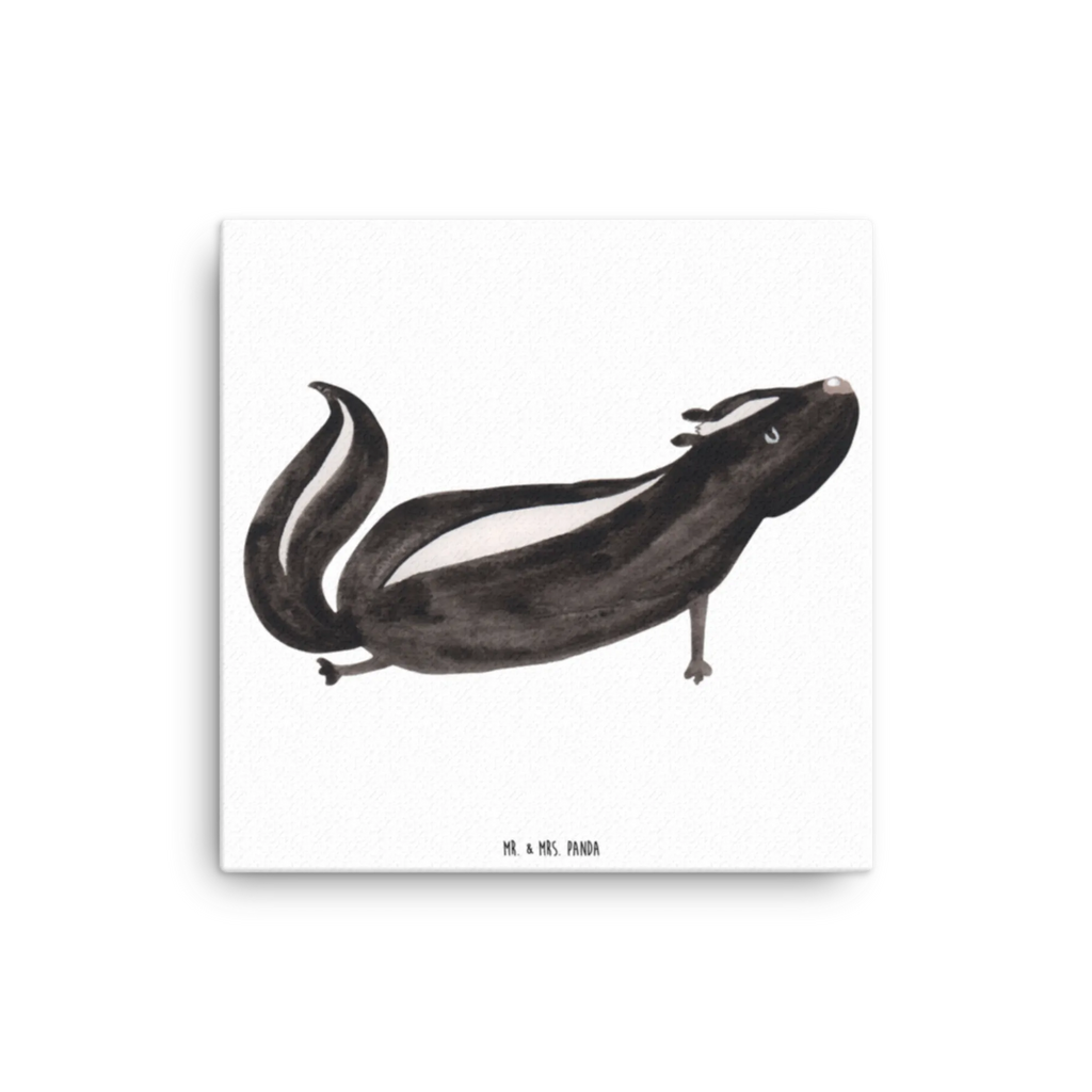 Canvas picture skunk yoga Kunstdruck, Leinwand, Stinktier, Skunk, Wildtier, Namaste, Liebe, Yoga, Lebe, Lache, Stinker, Raubtier, Stinki