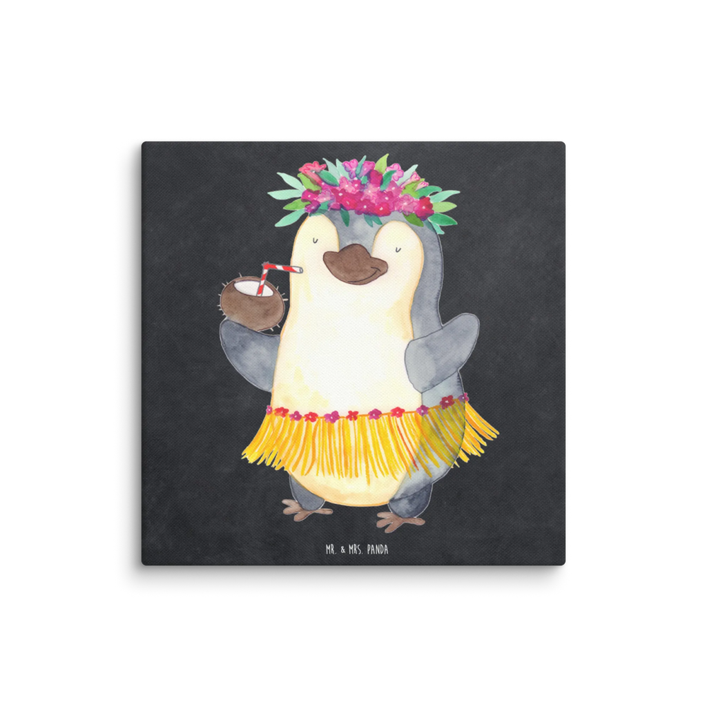 Canvas picture Penguin coconut Kunstdruck, Leinwand, Pinguin, Hawaii, Aloha, Urlaub, Kokosnuss, Pinguine