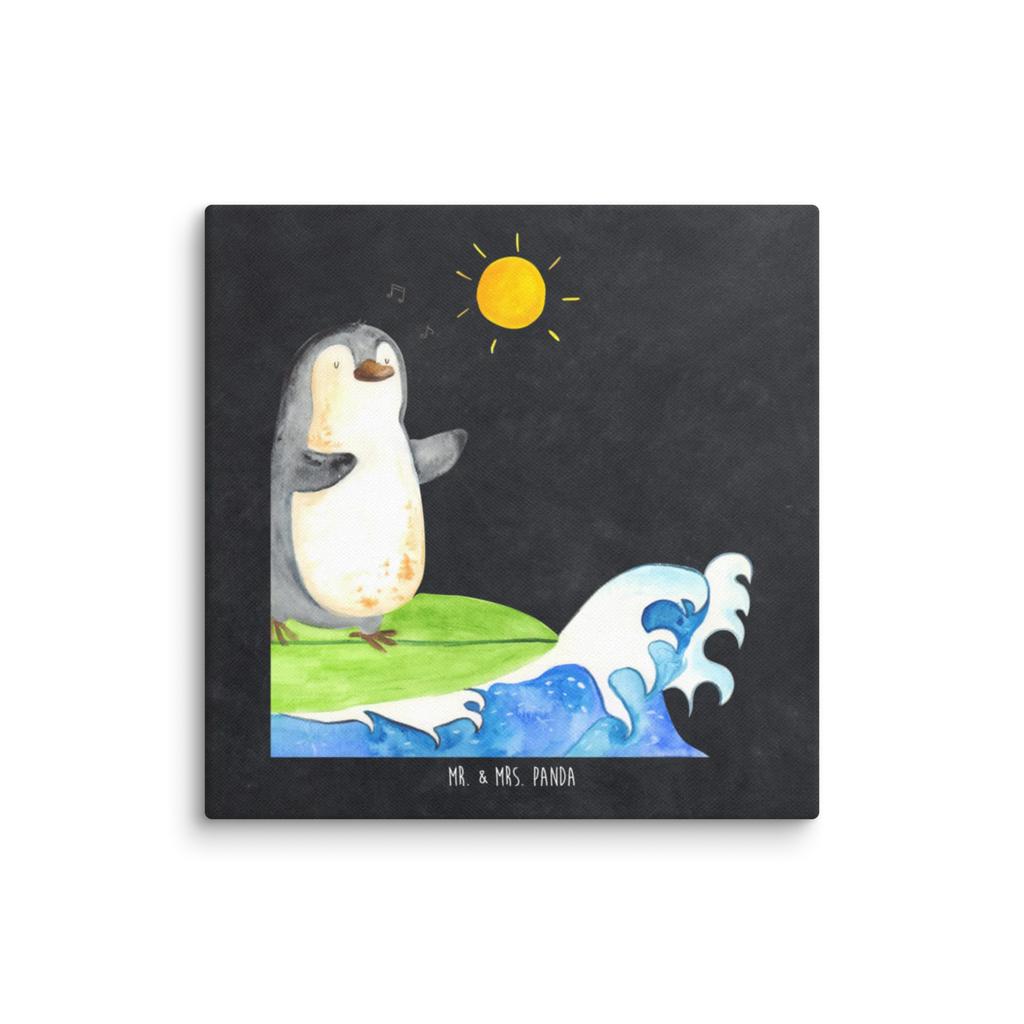 Canvas picture Penguin surfer Kunstdruck, Leinwand, Pinguin, Wellen, Surfer, Portugal, Urlaub, Wellen Reiten, Pinguine, Surfen, Hawaii