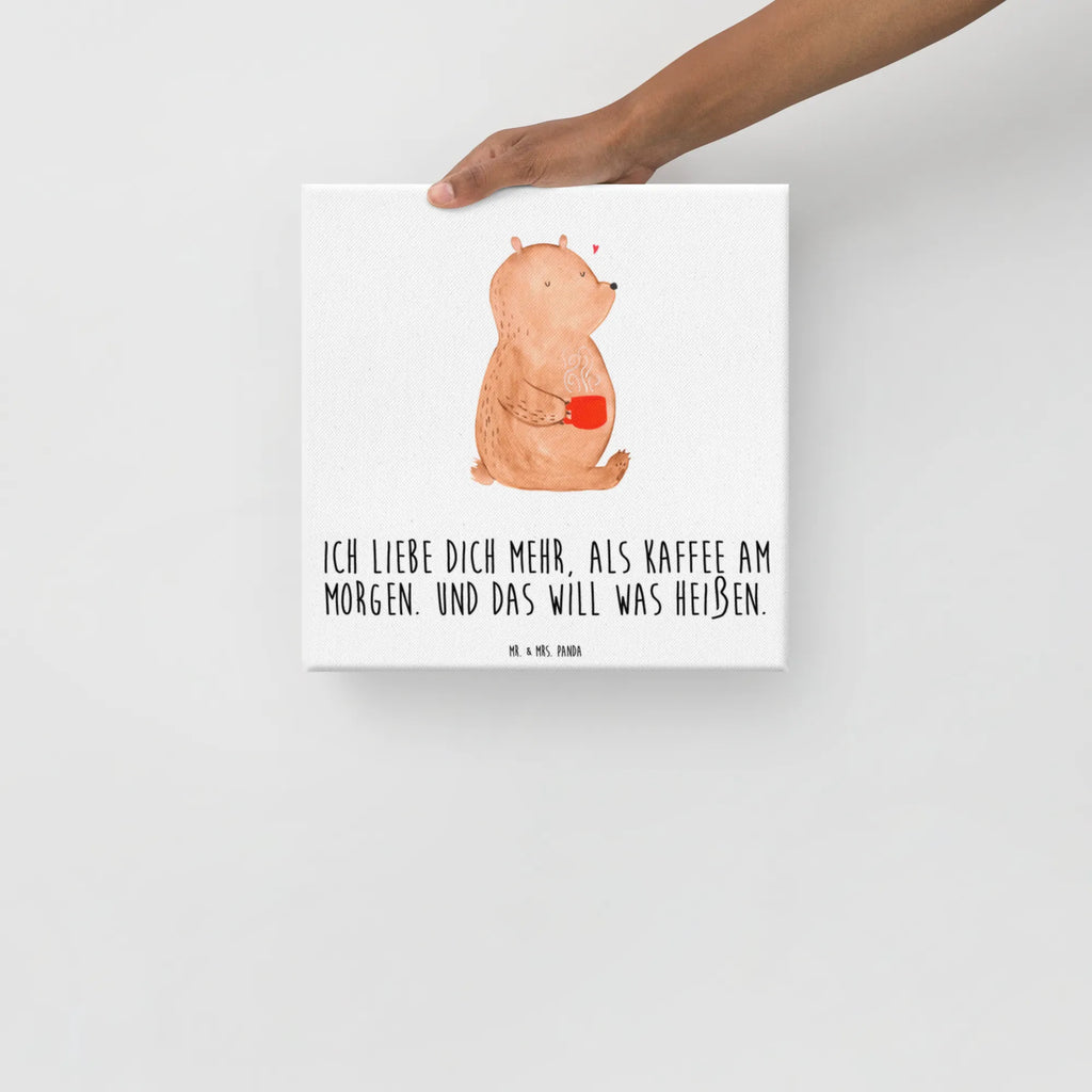 Leinwand Bild Bär Morgenkaffee Kunstdruck, Leinwand, Verlobung, Partner, Ehemann, Ehefrau, Liebe, Heiraten, Liebesgeschenk, Heiratsantrag, Hocheitstag, Freundin, Jahrestag, Freund, Geschenk für Partner, für Männer, Liebesbeweis, Mitbringsel, Hochzeitstag, Geschenk für Frauen, Valentinstag, für Ehemann, Geschenk für Freundin
