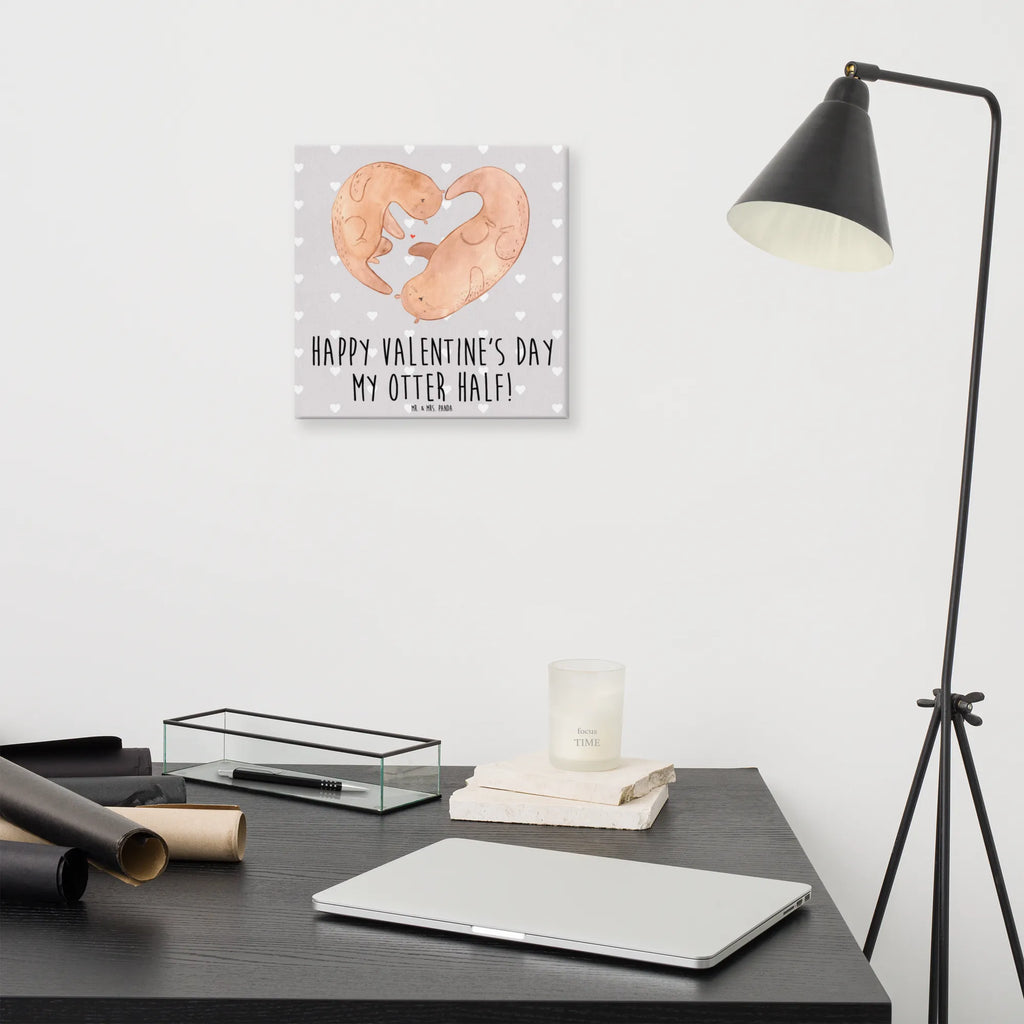 Leinwand Bild Otter Valentine Kunstdruck, Leinwand, Liebesgeschenk, Jahrestag, Hocheitstag, Freundin, Heiratsantrag, Heiraten, Liebe, Ehefrau, Ehemann, Freund, Partner, Verlobung, Hochzeitstag, Geschenk für Freundin, Valentinstag, für Männer, Mitbringsel, für Ehemann, Geschenk für Frauen, Geschenk für Partner, Liebesbeweis