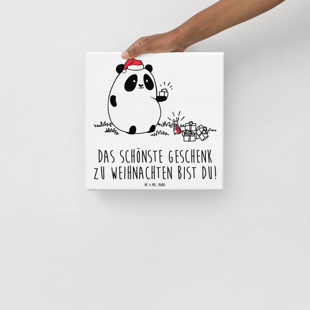 Leinwand Bild Panda Weihnachtsgeschenk Bild, Kunstdruck, Wanddeko, Dekoration, Leinwand