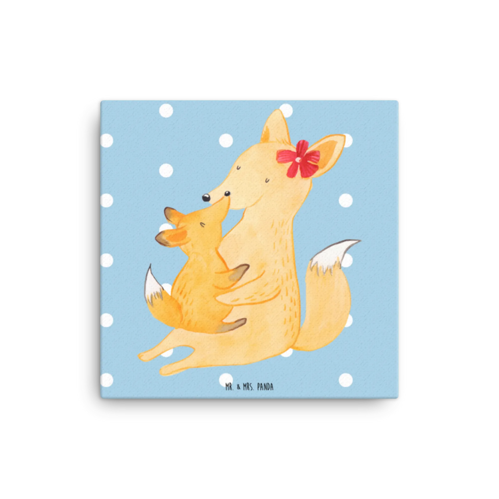 Canvas picture Fox mummy Leinwand, Kunstdruck, Vatertag, Oma, Mama, Bruder, Schwester, Familie, Muttertag, Papa, Opa, Beste Tochter, Tochter, Geschenk, Mutter, Lieblingstochter
