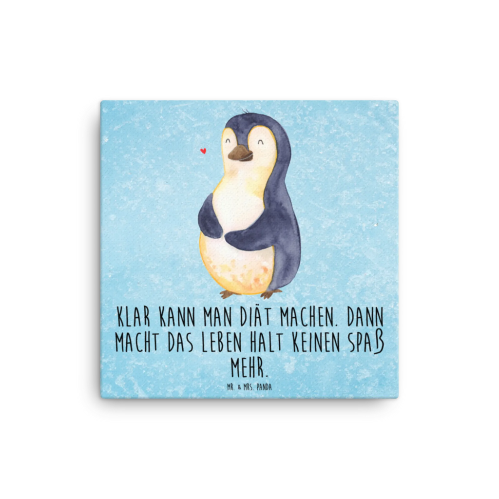 Canvas picture Penguin diet Leinwand, Kunstdruck, Pinguin, Körperliebe, Gewicht, Abnehmen, Selbstrespekt, Motivation, Abspecken, Diät, Selbstliebe, Pinguine