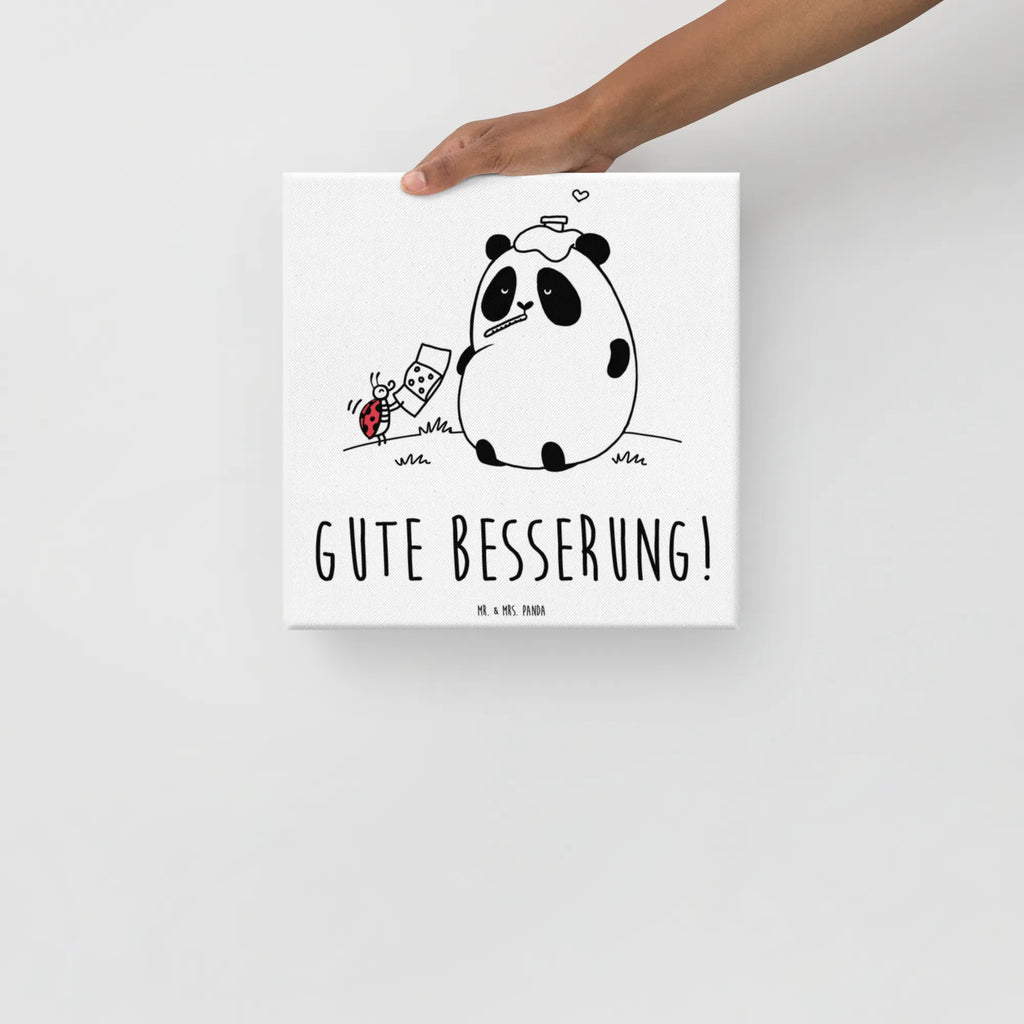 Canvas picture Panda Get well soon Leinwand, Wanddeko, Dekoration, Bild, Kunstdruck