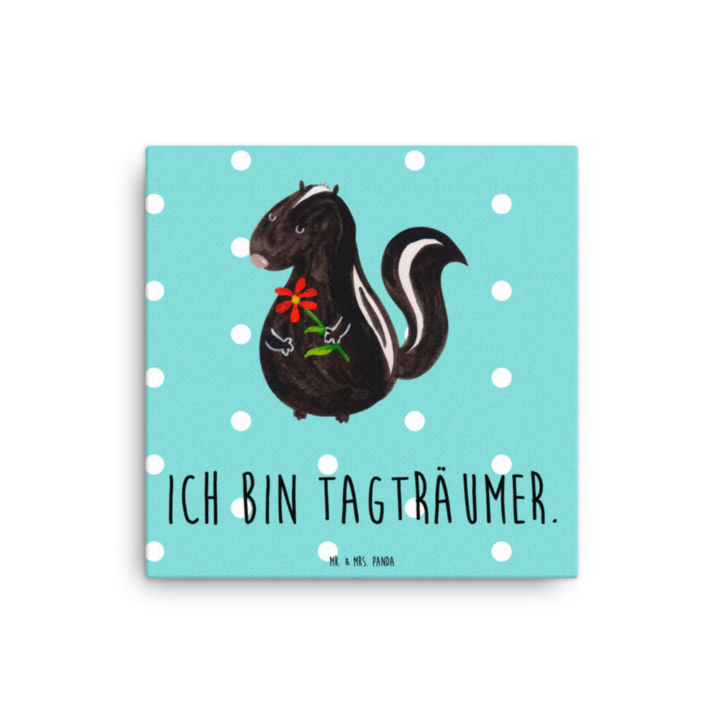 Canvas picture skunk flower Kunstdruck, Leinwand, Stinktier, Skunk, Tagträumer, Stinker, Raubtier, Träume, Wildtier, Dreams, Stinki, Verträumt