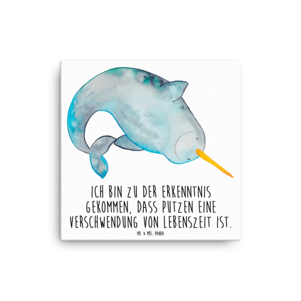 Leinwand Bild Narwal Kunstdruck, Leinwand, Meerestiere, Urlaub, Meer, Wal, Kinderzimmer, Narwal, Aufräumen, Putzen, Hausfrau, Junggesellin