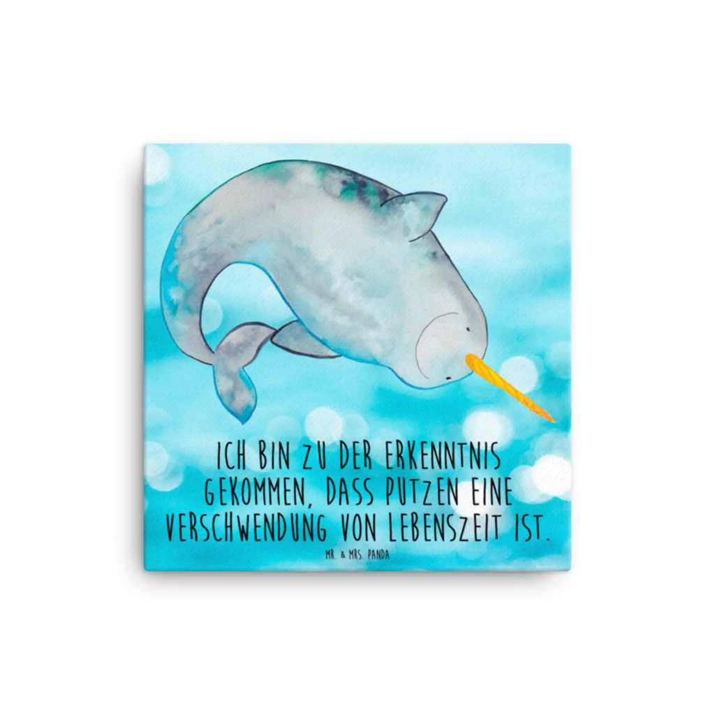 Leinwand Bild Narwal Kunstdruck, Leinwand, Meerestiere, Urlaub, Meer, Wal, Kinderzimmer, Narwal, Aufräumen, Putzen, Hausfrau, Junggesellin