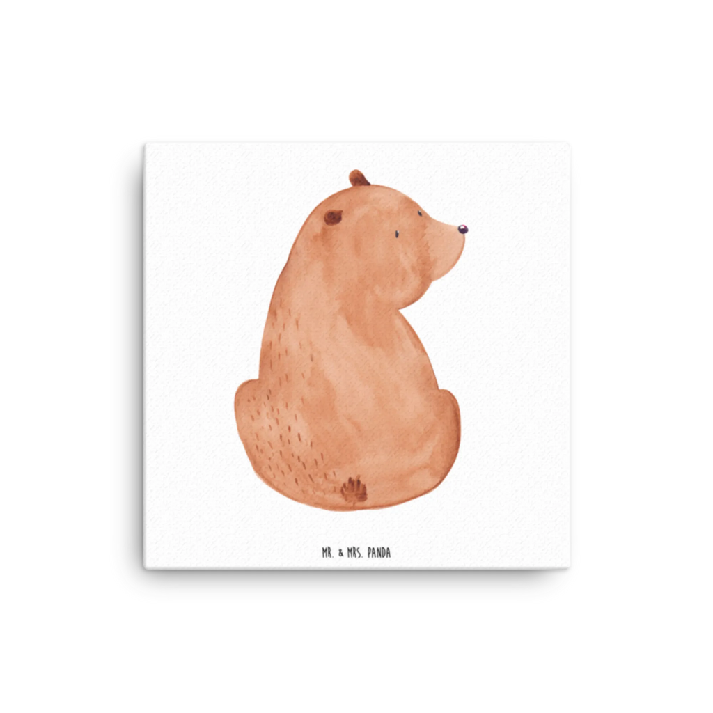 Canvas picture bear shoulder look Leinwand, Kunstdruck, Bär, Teddy, Teddybär, Weisheit, Weltansicht, Bären, Selbstachtung, Bärenliebe, Motivation
