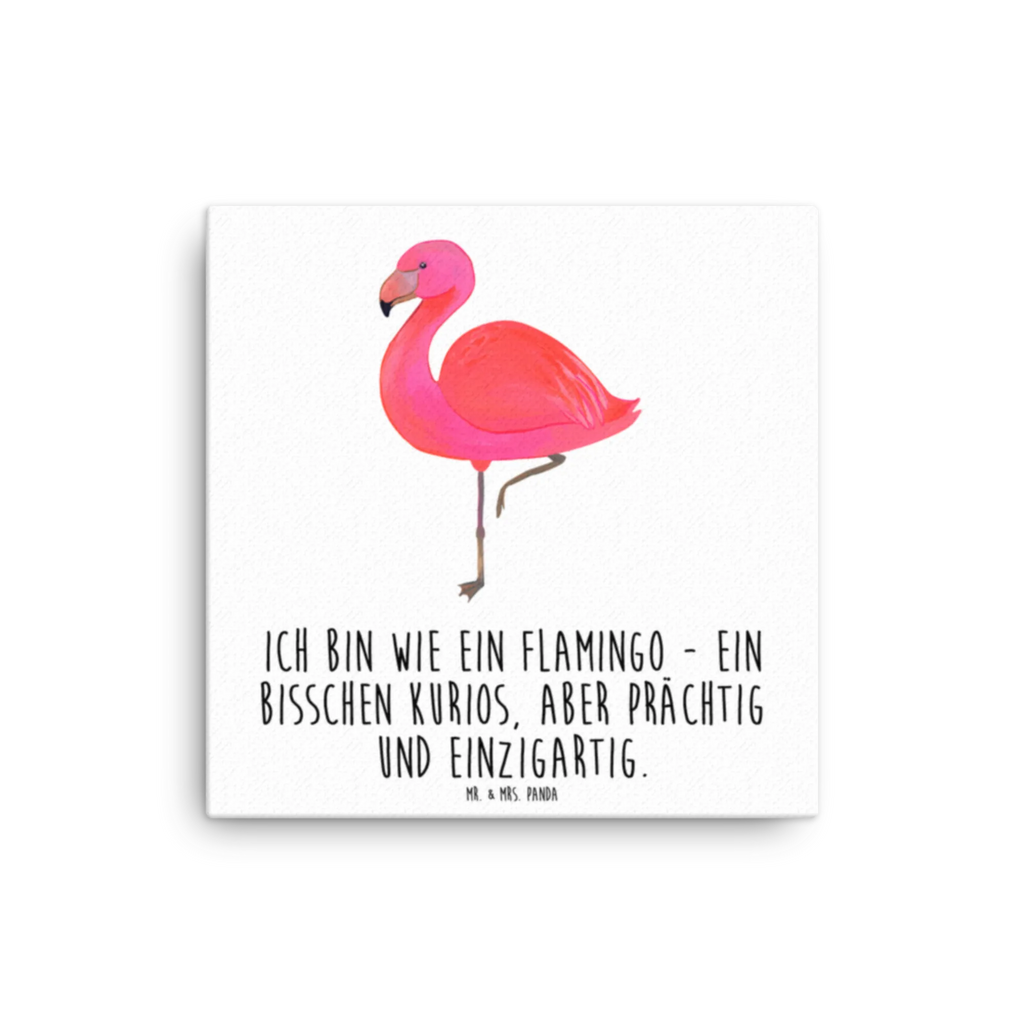 Canvas picture flamingo Classic Leinwand, Kunstdruck, Flamingo, Stolz, Geschwister, Freundin, Selbstliebe, Ich, für Mich, Freundinnen, Sohn, Einzigartig, Außenseiter, Spruch, Tochter