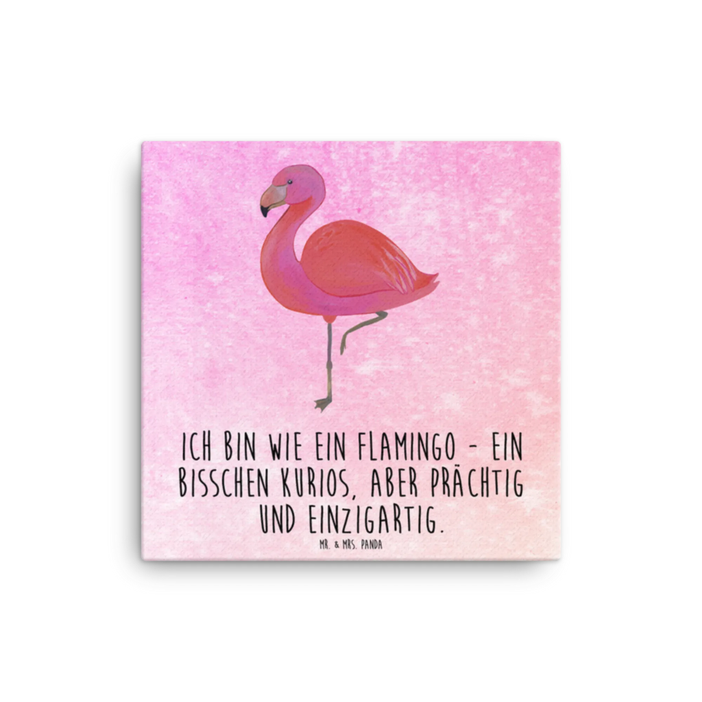 Canvas picture flamingo Classic Leinwand, Kunstdruck, Flamingo, Stolz, Geschwister, Freundin, Selbstliebe, Ich, für Mich, Freundinnen, Sohn, Einzigartig, Außenseiter, Spruch, Tochter