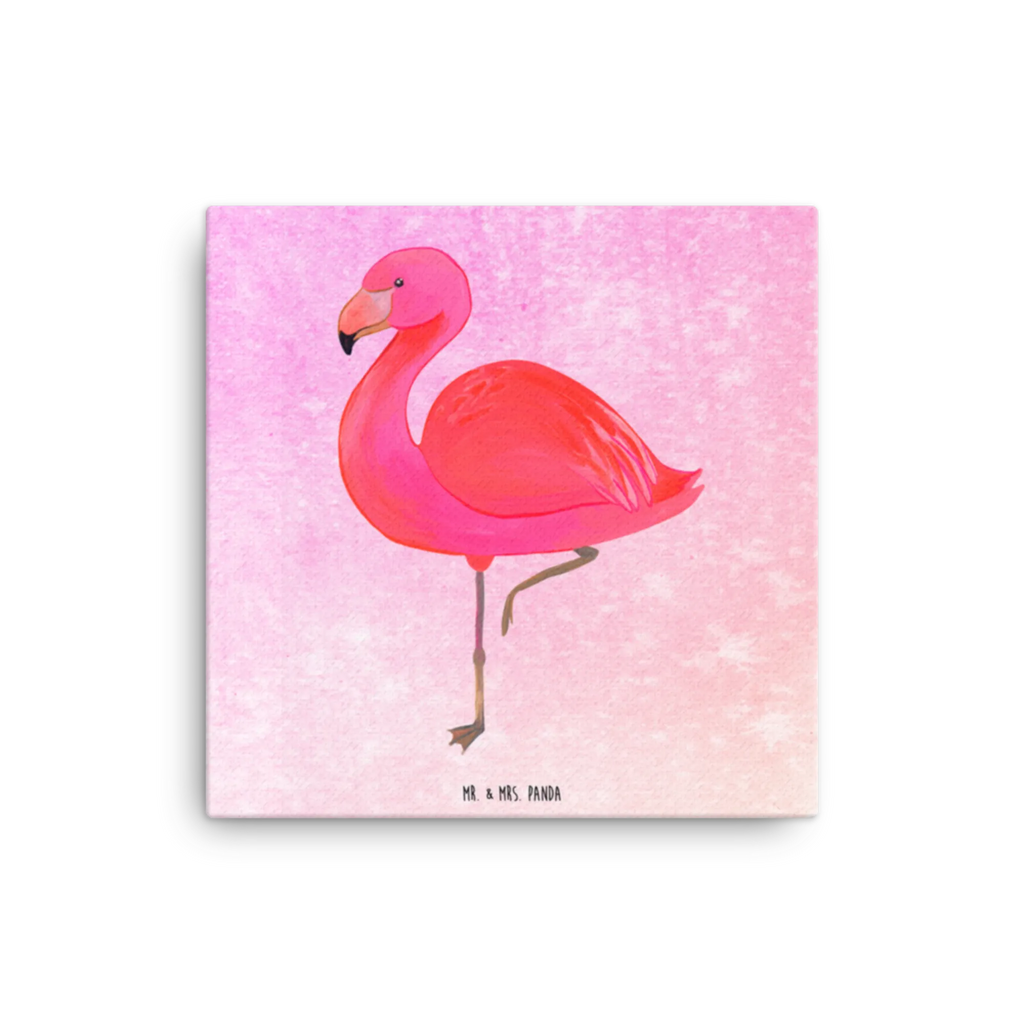 Canvas picture flamingo Classic Leinwand, Kunstdruck, Flamingo, Stolz, Geschwister, Freundin, Selbstliebe, Ich, für Mich, Freundinnen, Sohn, Einzigartig, Außenseiter, Spruch, Tochter