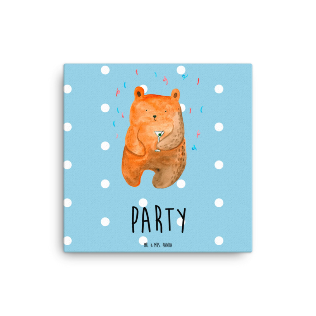 Canvas picture bear party Leinwand, Kunstdruck, Teddybär, Teddy, Bär, Lustig, Mitbringsel, Geburtstagsgeschenk, Abfeiern, Geschenk, Geburtstag, Party, Feiern, Gute Laune