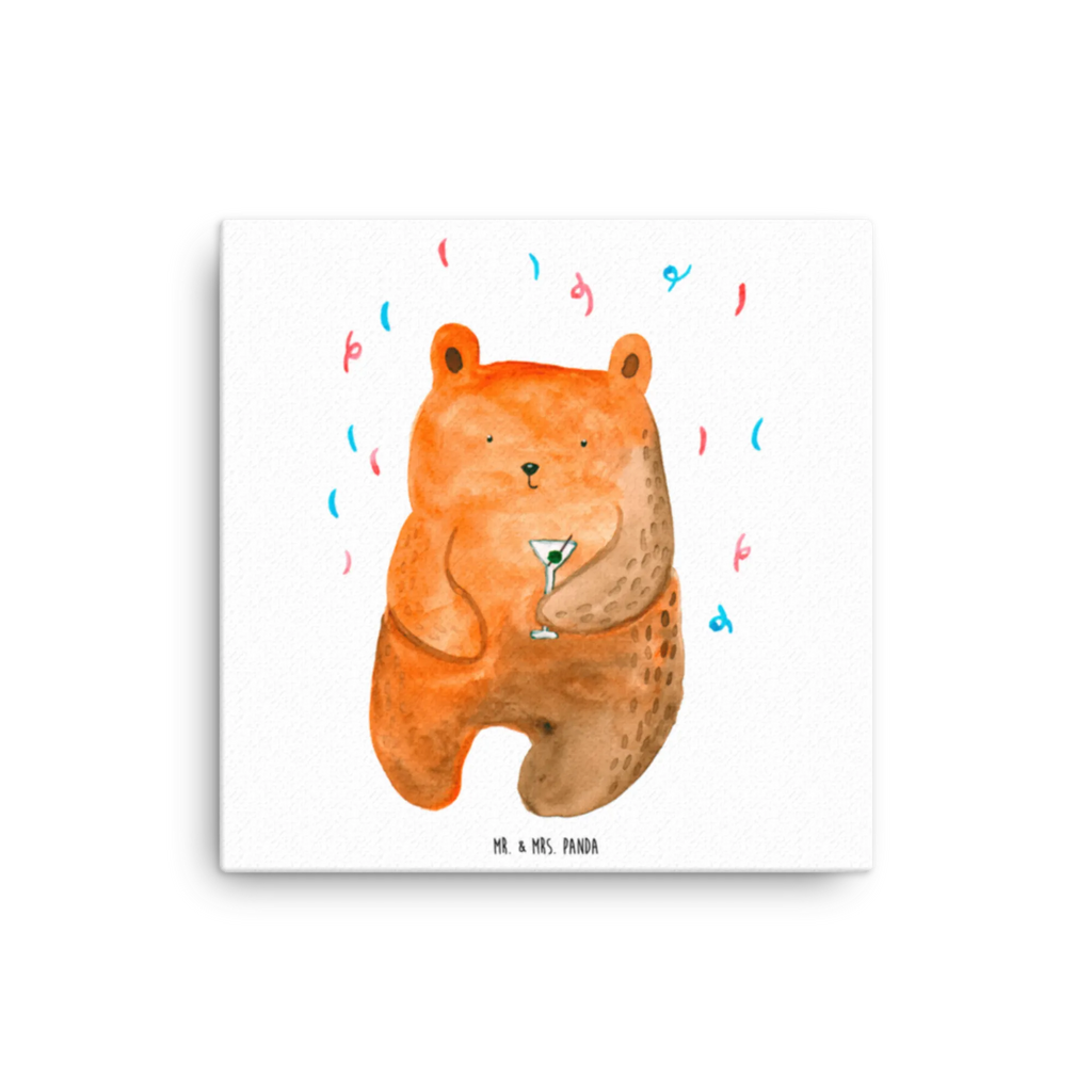 Canvas picture bear party Leinwand, Kunstdruck, Teddybär, Teddy, Bär, Lustig, Mitbringsel, Geburtstagsgeschenk, Abfeiern, Geschenk, Geburtstag, Party, Feiern, Gute Laune