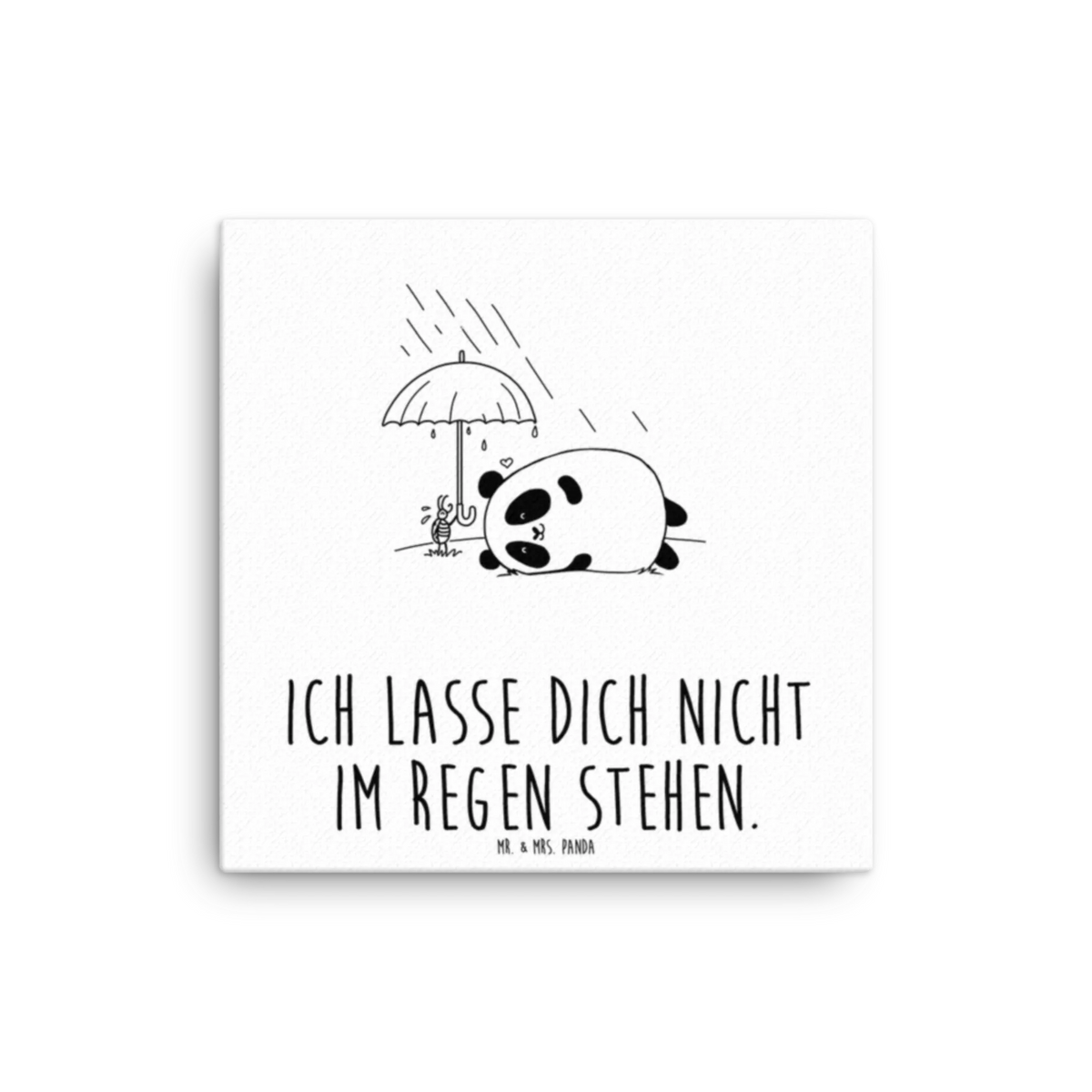 Canvas picture Panda Friendship Kunstdruck, Leinwand