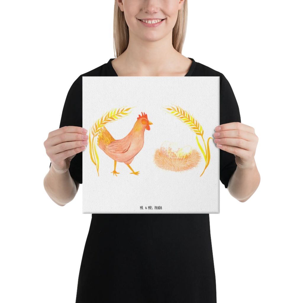 Canvas picture Chicken Proud Kunstdruck, Leinwand, Bild, Wanddeko, Landwirt, Landwirtin, Bauernhof, Hoftiere, Schwangerschaft, Landleben, Motivation, Geburt, Hahn, Magie, Hühner, Hof, Henne, Eier, Spruch