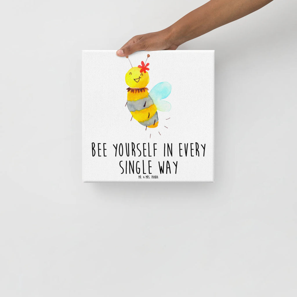 Canvas picture bee flower Leinwand, Kunstdruck, Hummel, Biene, Wespe