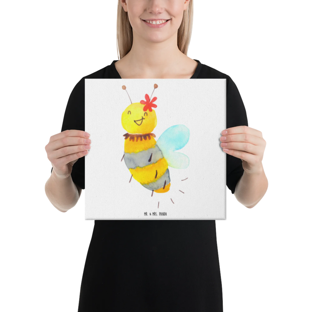 Canvas picture bee flower Leinwand, Kunstdruck, Hummel, Biene, Wespe
