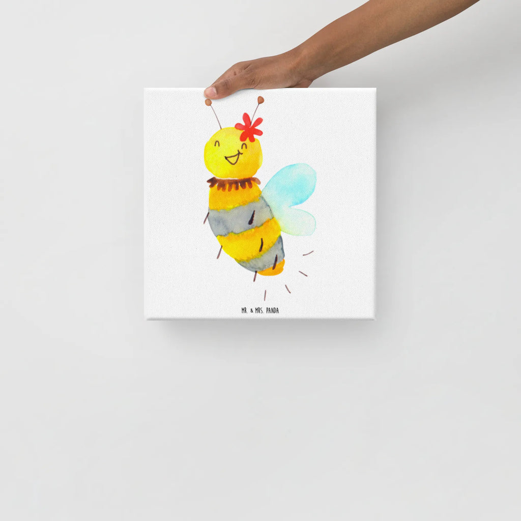 Canvas picture bee flower Leinwand, Kunstdruck, Hummel, Biene, Wespe