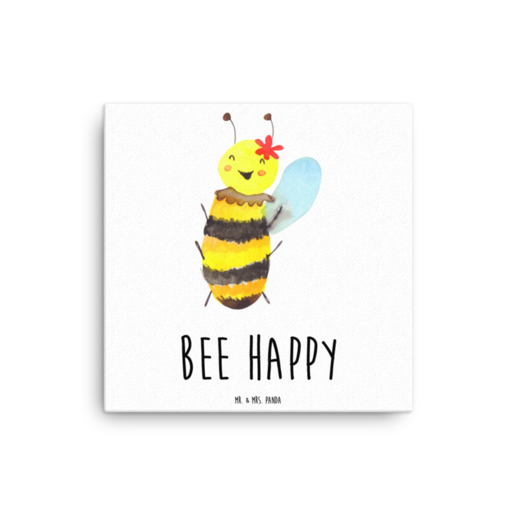 Canvas picture bee happy Kunstdruck, Leinwand, Hummel, Biene, Wespe
