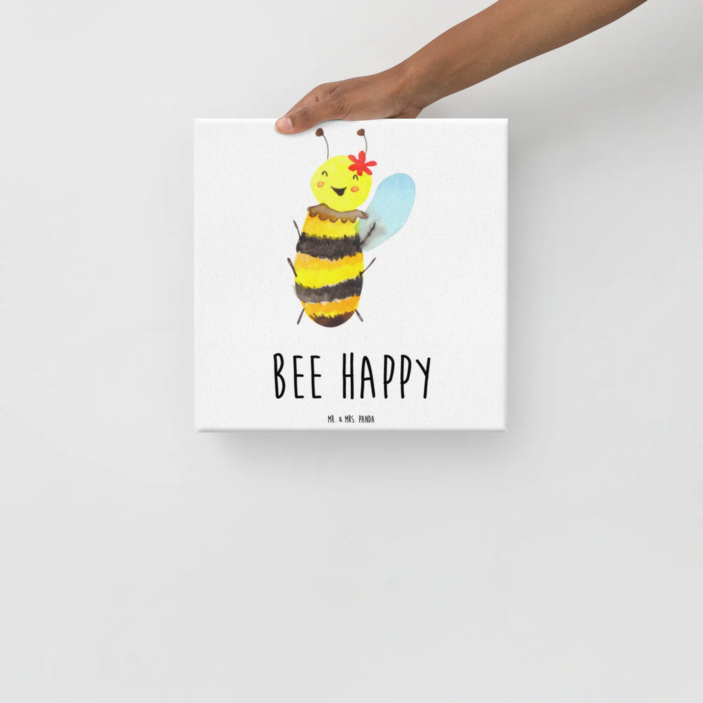 Canvas picture bee happy Kunstdruck, Leinwand, Hummel, Biene, Wespe