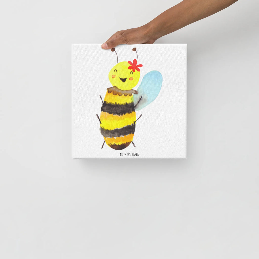Canvas picture bee happy Kunstdruck, Leinwand, Hummel, Biene, Wespe