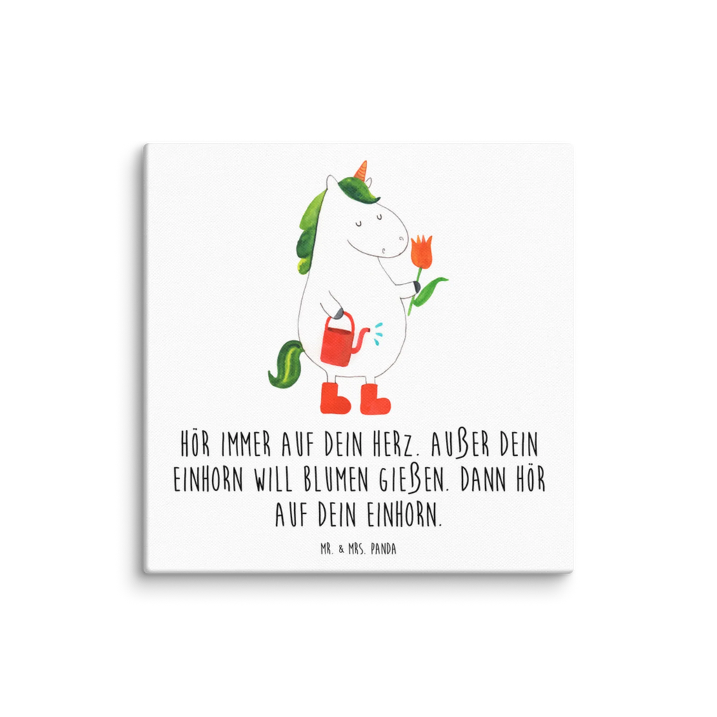 Leinwand Bild Einhorn Gärtner Leinwand, Bild, Kunstdruck, Wanddeko, Dekoration, Einhorn, Einhörner, Einhorn Deko, Unicorn, Luftballon, Gießkanne, Giesskanne, Lebenslust, Freude, Blume, Freundin, Garten, Stiefel