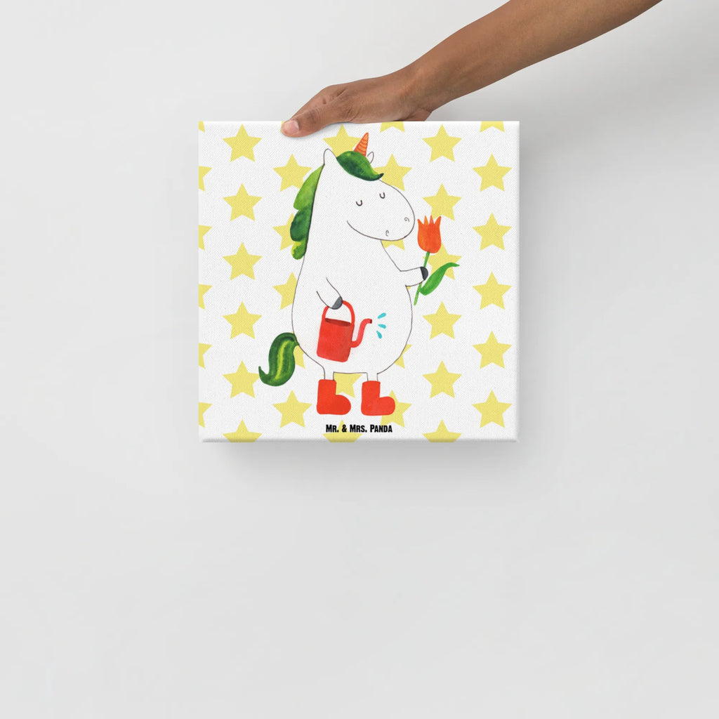 Leinwand Bild Einhorn Gärtner Leinwand, Bild, Kunstdruck, Wanddeko, Dekoration, Einhorn, Einhörner, Einhorn Deko, Unicorn, Luftballon, Gießkanne, Giesskanne, Lebenslust, Freude, Blume, Freundin, Garten, Stiefel