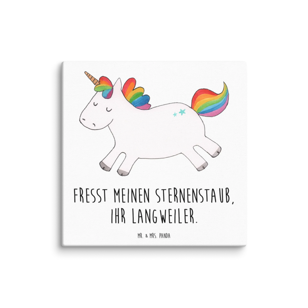 Leinwand Bild Einhorn Happy Wanddeko, Dekoration, Leinwand, Kunstdruck, Bild, Einhorn, Einhörner, Einhorn Deko, Unicorn, witzig, Lachen, Spaß, spannend, glücklich, Lächeln, Lebensfreude, Freude, fröhlich