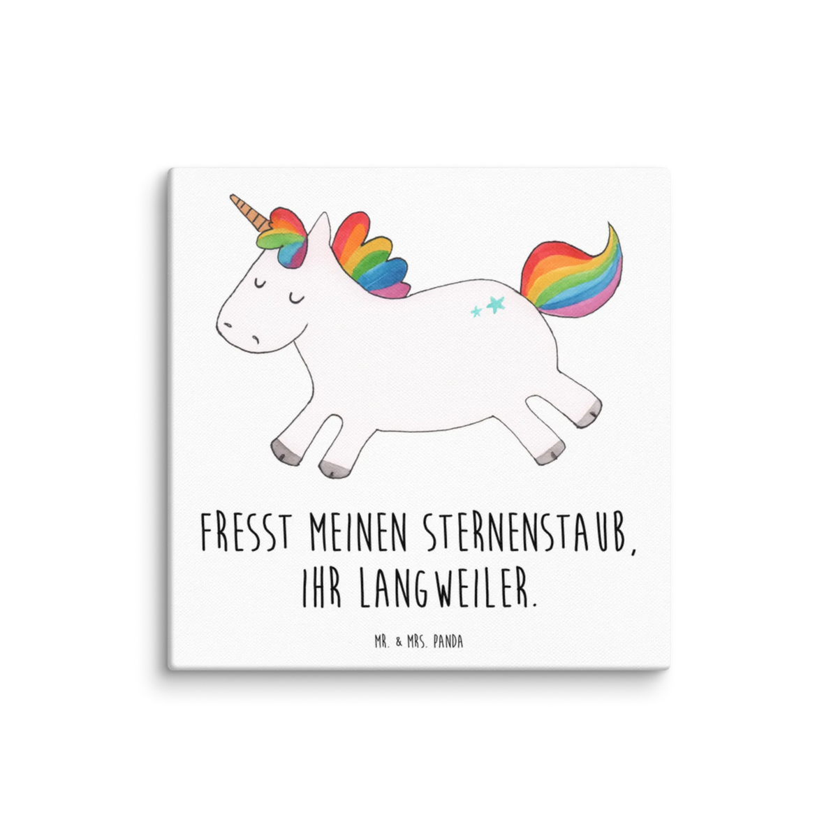 Leinwand Bild Einhorn Happy Leinwand, Kunstdruck, Unicorn, Einhorn, Einhörner, Einhorn Deko, Spannend, Fröhlich, Witzig, glücklich, Lächeln, Freude, Lachen, Lebensfreude, Spaß